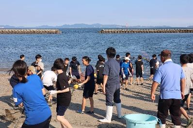 地引き網漁