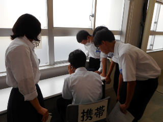 職場体験　電話