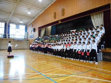 学年合唱練習